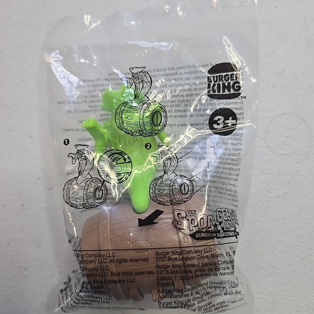 Burger King 2025 Kids‎ Meal Toy SpongeBob Green Flying Dutchman Brand New Sealed